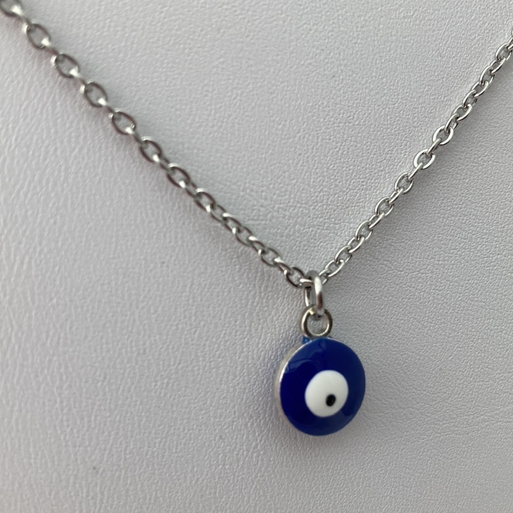 Evil Eye Stainless Steel Necklace - Picture 3 of 9